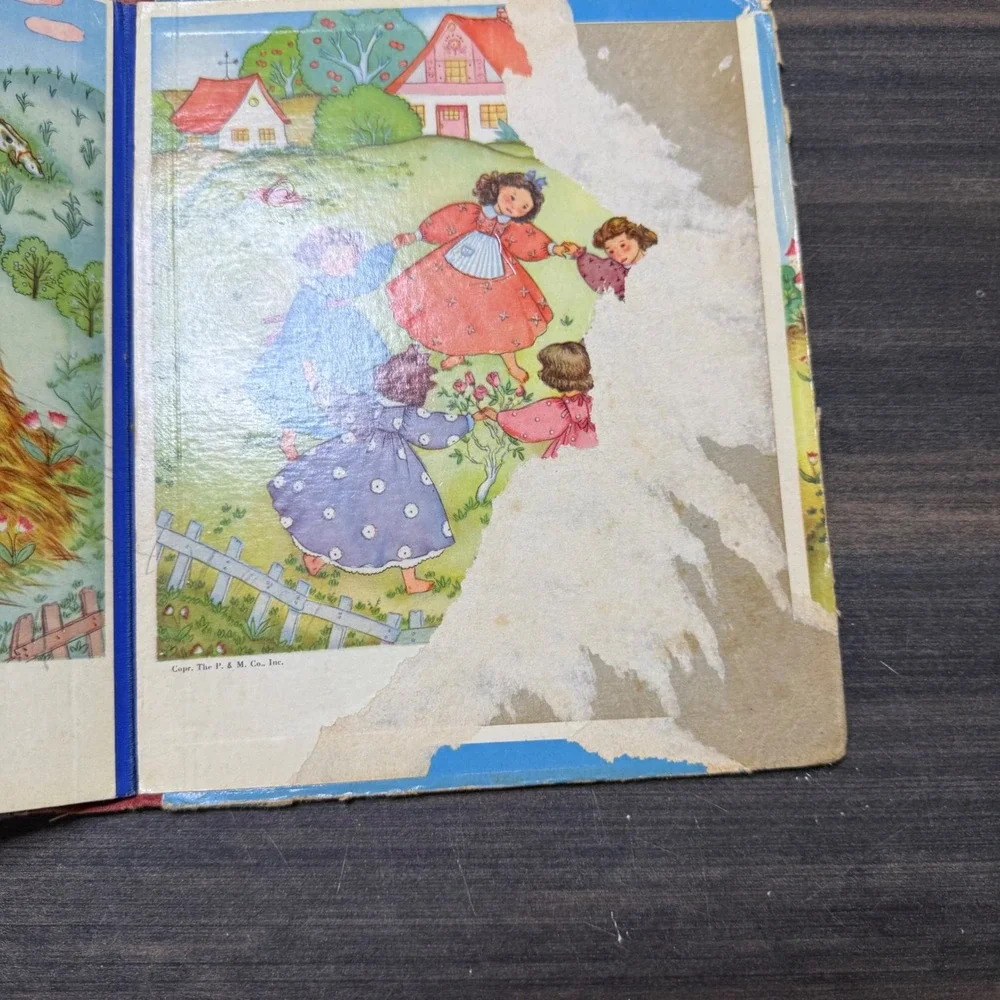 Vintage Mother Goose Rhymes Childrens Illustrated‎ Book The Platt & Munk Co